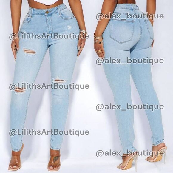 Fashion Nova Denim - Fashion Nova Skinny Jeans(A039)-Size 5/26 for Women